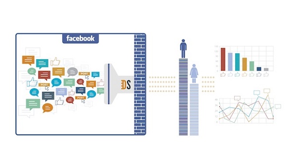 Infográfico do novo serviço de informações do Facebook: topic data