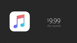 Preço do Apple Music US$ 9,99