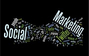 Nomes de redes sociais espalhadas em fundo preto